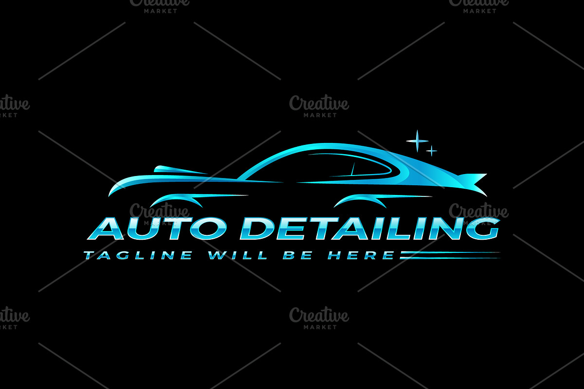 Auto Detailing Logo, Car Wash Logo, a Branding & Logo Template by Nahid Hasan Nilim (Photo 2 of 7)