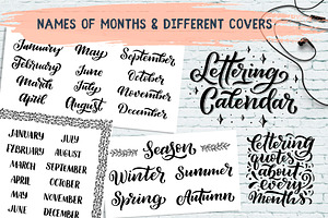 Lettering Calendar Creator 2020