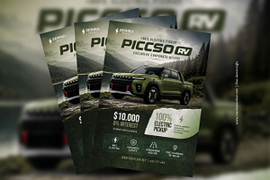 Electrical Car Sales Flyer Template