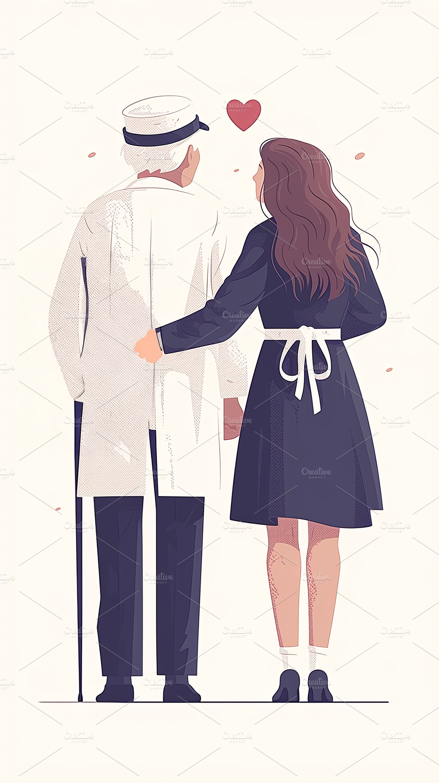 Elderly doctor appreciated by a supportive young woman showcasing gratitude and, a Photo by AS photostudio