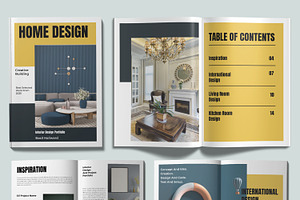 Interior Portfolio Design Template