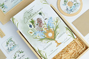 White & Blue Snowdrops Baptism Card, an Invitation Template by Squirrel92 (Thumbnail 2 of 2)