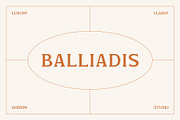 Balliadis Serif Font, a Serif Font by Rocket Template (Thumbnail 1 of 8)