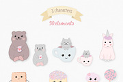Sweet Kawaii Cake Set, an Animal Illustration by Irena Art (Thumbnail 7 of 7)