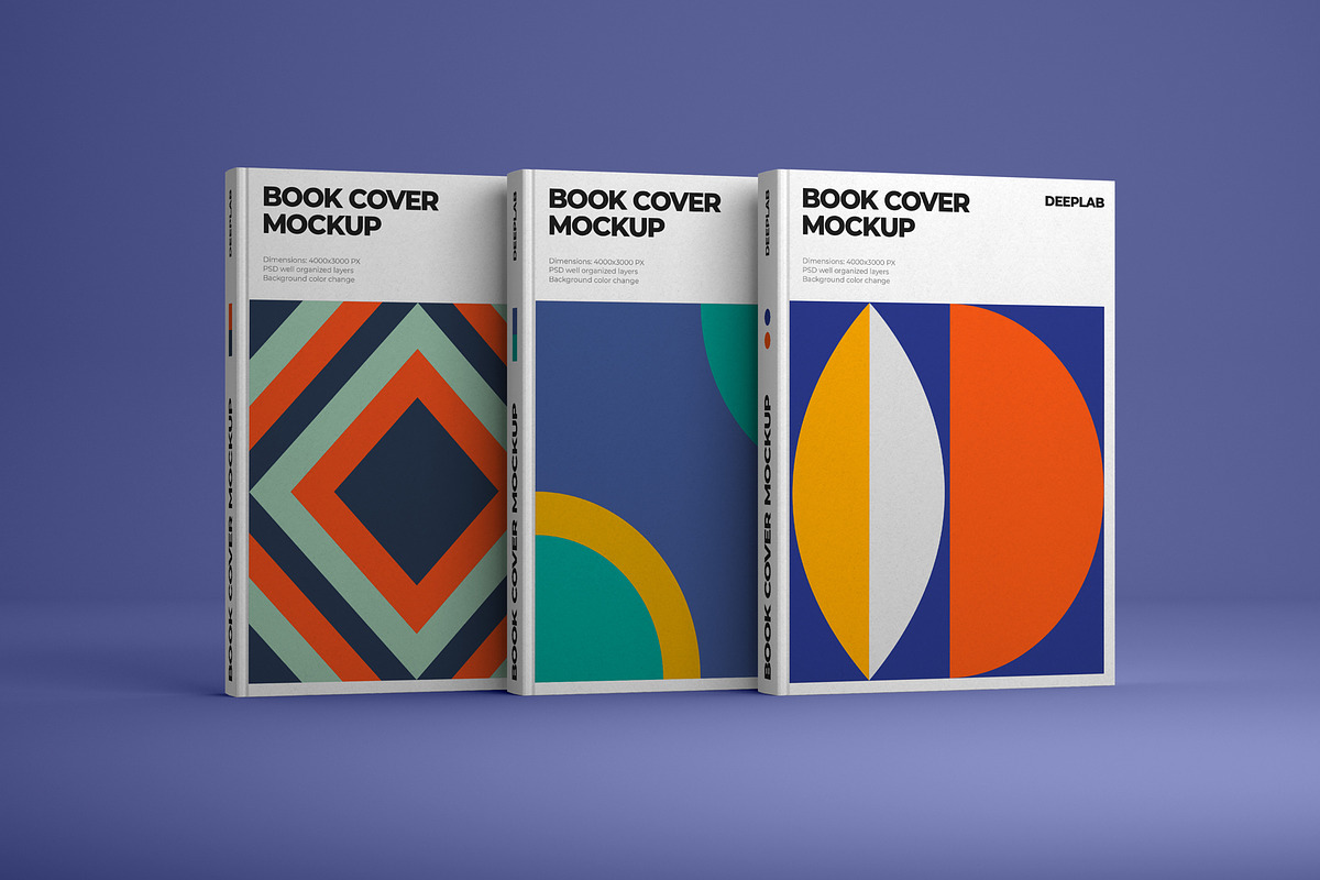 Vertical Book Hardcover Mockup Set, a Print Template by Deeplab (Photo 17 of 20)