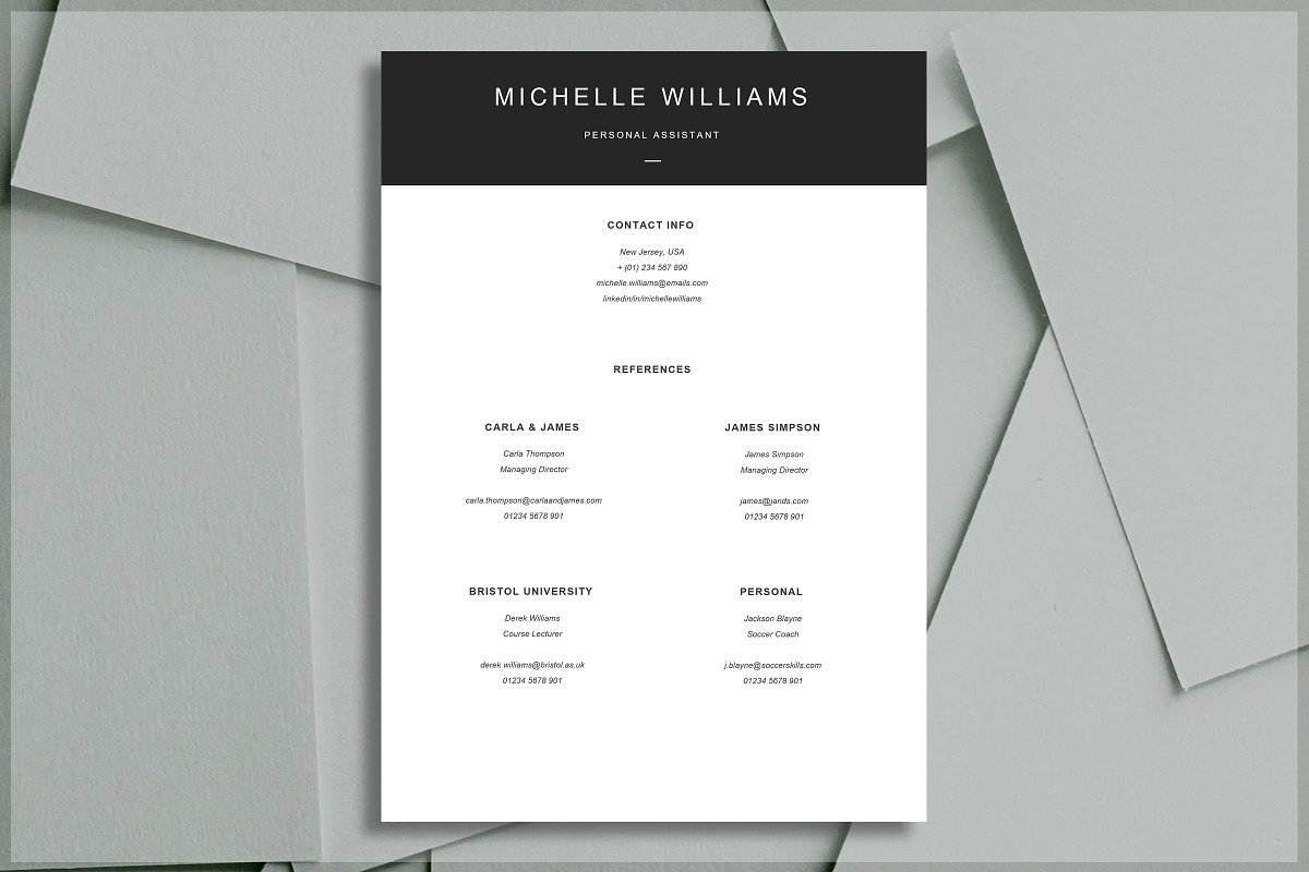 Basic Resume Template, a Resume Template by introDuice - CV / Resumes (Photo 5 of 6)