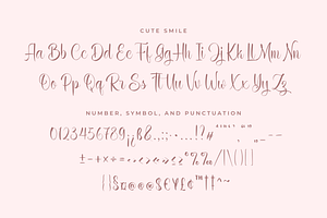 Cute Smile - Handwritten Font