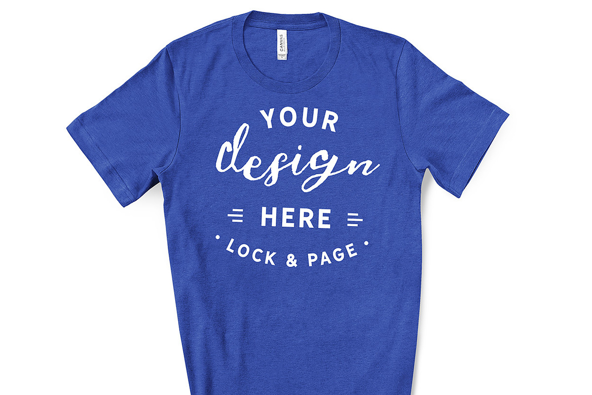 Male Bella Canvas 3001 Mockup Bundle, a Shirt Mockup by lock and page (Photo 26 of 60)