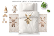 Kid Bedding Mockup PSD, an Apparel Mockup by Anna Druzhkova (Thumbnail 3 of 7)