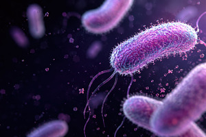 Bacteria in lights dark, a Photo by Beautiful things