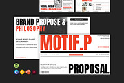 Brand Proposal Presentation Template, a Presentation Template by ElvinPrint (Thumbnail 1 of 6)