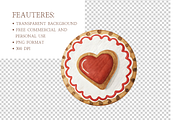 Watercolor Valentine Sweets Clipart, an Illustration by MockupWizard (Thumbnail 4 of 5)