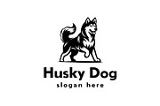 Husky Dog Logo, a Branding & Logo Template by Pixes (Thumbnail 1 of 2)