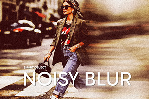 Noisy Blur Photo Effect, a Layer Style Add-On by studiogstock