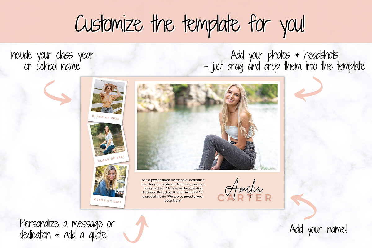 Yearbook Ad Template - Graduate, a Magazine Template by Templatables (Photo 2 of 7)