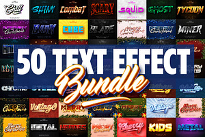 Editable text effect bundle vol.5
