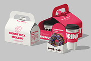 Donut Box Branding Mockup, a Packaging Mockup by Permadi Creative (Thumbnail 2 of 5)