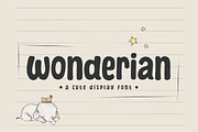 Wonderian, a Font by khurasan (Thumbnail 1 of 5)