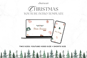 Cute Christmas Youtube Intro Canva, a Social Media Template by Studio Eburnean (Thumbnail 1 of 3)
