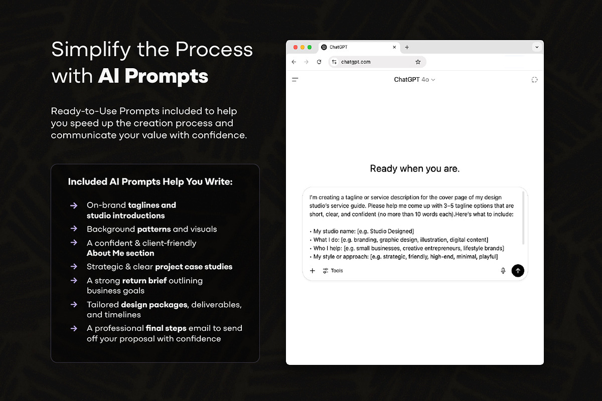 Proposal Template - InDesign Canva AI preview 7