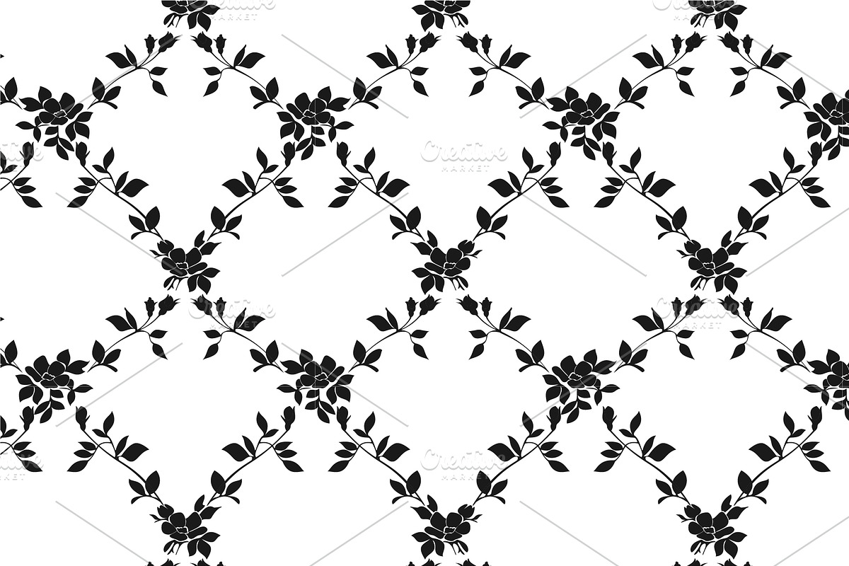Damask vector seamless patterns, a Pattern Graphic by Alonka's Illustrations (Photo 4 of 9)