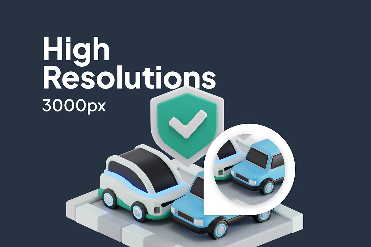 Insurance 3D Icon Pack, an Object 3D Model by Nate Studios (Photo 3 of 6)