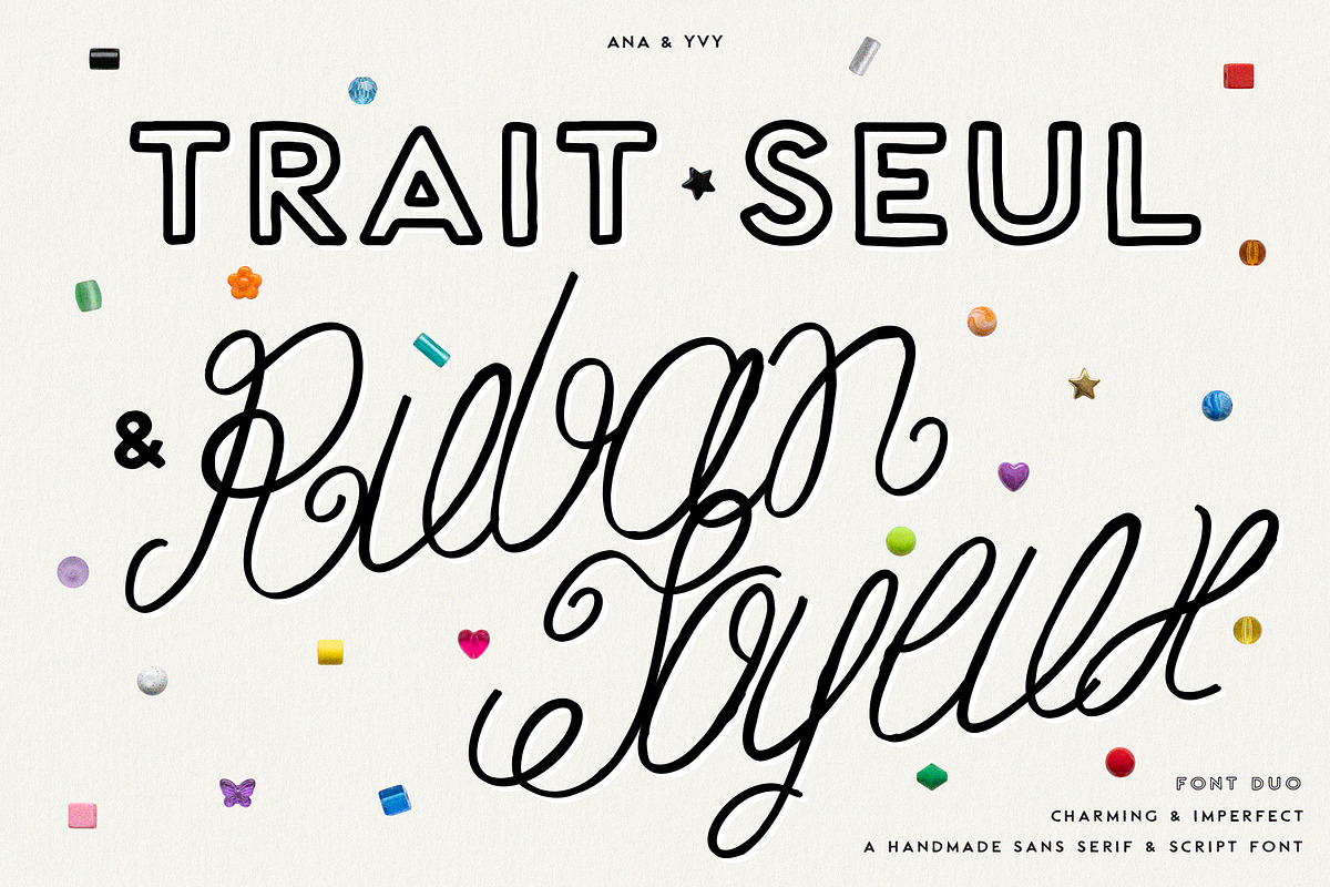 Ruban Soyeux Script & Sans Font Duo, a Handwritten Font by ana & yvy (Photo 8 of 32)