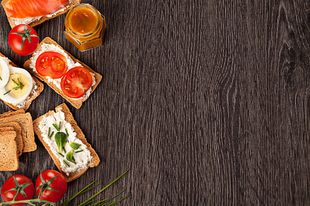 Tasty Canapes Food Border Background Stock Photo Containing Background And preview 4