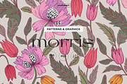 Morris Floral Pattern and Motifs, a Pattern Graphic by likorbut (Thumbnail 1 of 11)