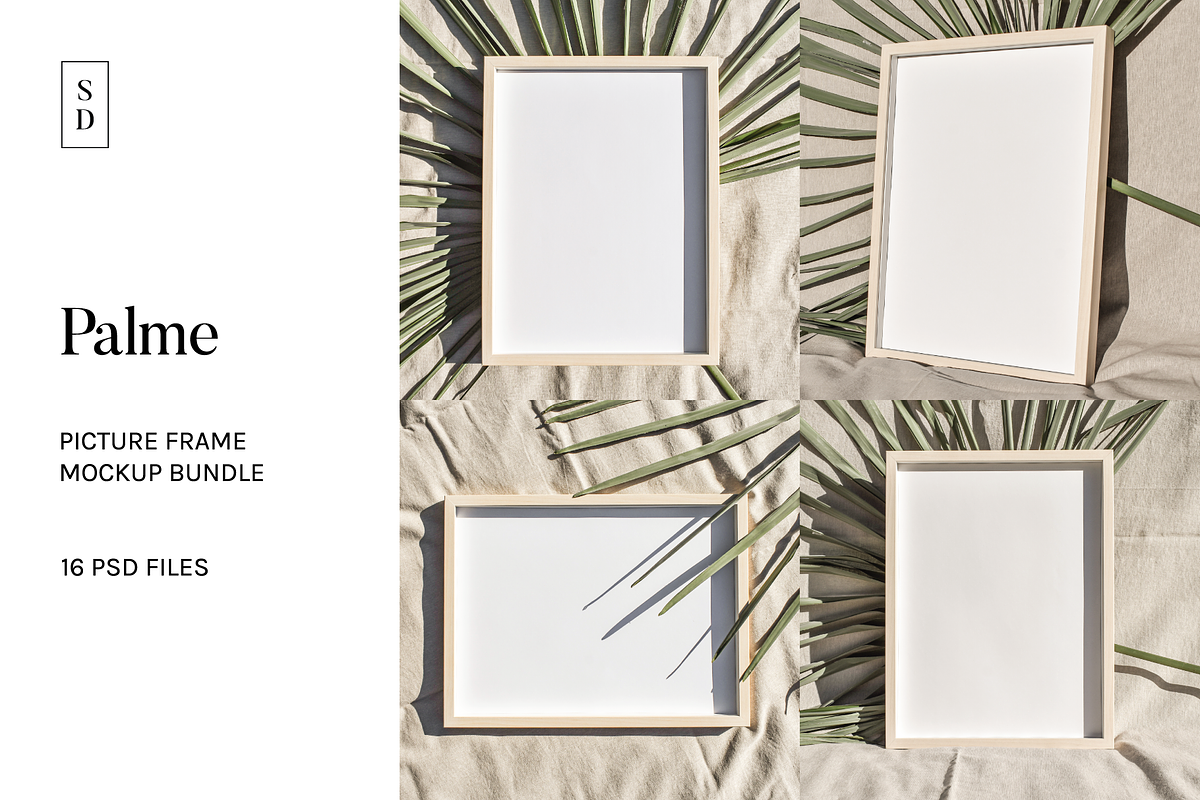Frame Mockup Bundle - Palme, a Household Mockup by Saguaro Digital (Photo 1 of 16)