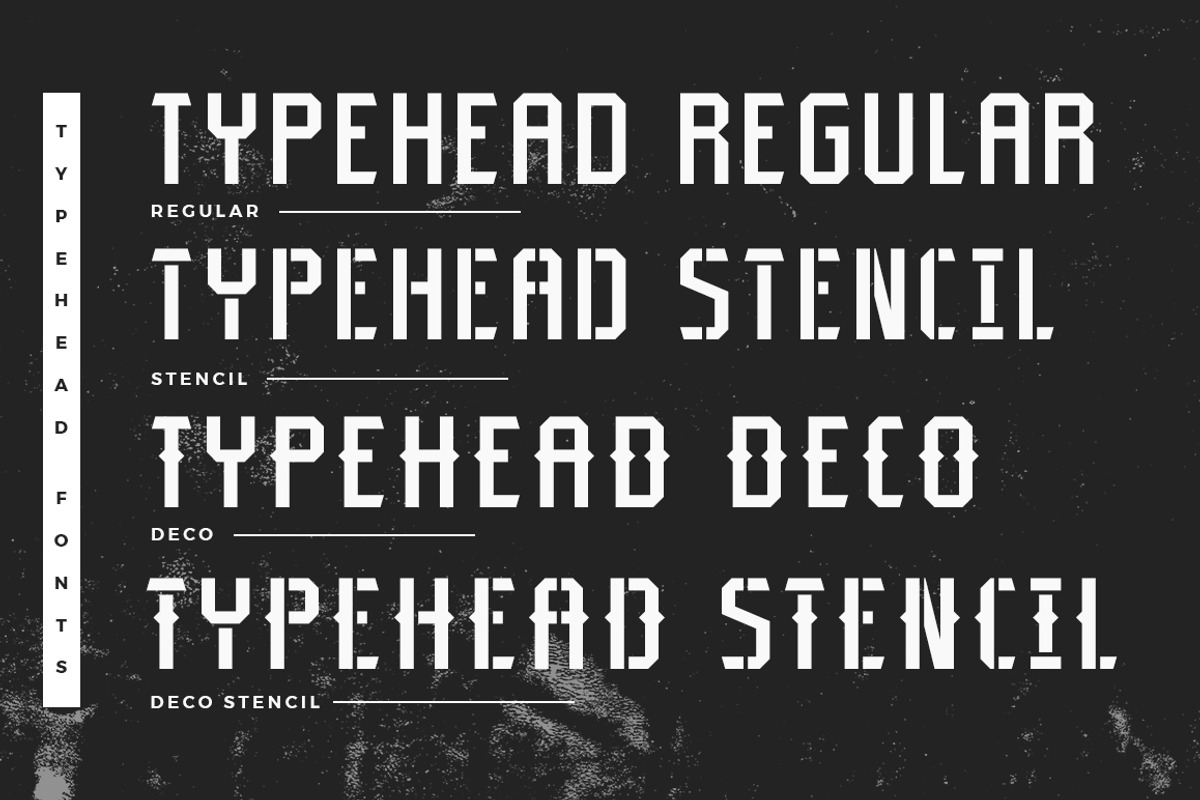 Typehead Industrial Stencil | Font preview 2