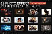 12 Photo Effect Templates, a Layer Style Add-On by iDoodle Studio (Thumbnail 1 of 6)