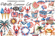 Patriotic Summer Clipart Set PNG, a Decorative Illustration by designcity5 (Thumbnail 1 of 4)