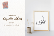 Coquette Ribbons Hand Drawn, an Illustration by RimzStudio (Thumbnail 4 of 11)