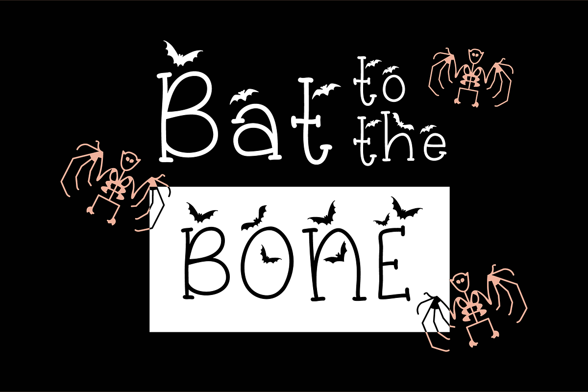 Batty Belfry Halloween Bats Font, a Serif Font by Dancing with Ink (Photo 3 of 24)