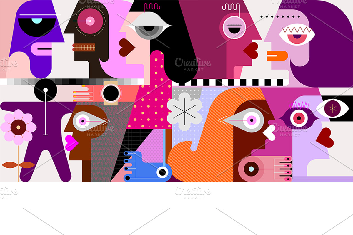 Group Of People Vector Illustration, a Person Illustration by danjazzia (Photo 2 of 2)