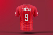 Soccer T-shirt Mock-up, a Shirt Mockup by zippypixelstudio (Thumbnail 3 of 8)