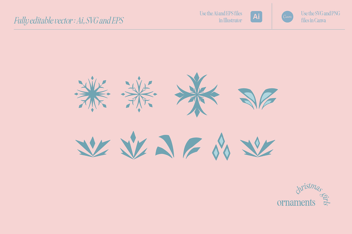 Christmas girls Collection, a Decorative Illustration by The Creative Butternut (Photo 5 of 9)