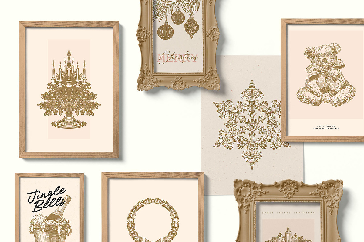 50 Dark Christmas Poster Templates, an Object Graphic by KetteCreate (Photo 6 of 15)