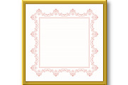 Floral Abstract Square Vector Frame, an Object Graphic by FineArtStudio (Thumbnail 2 of 3)