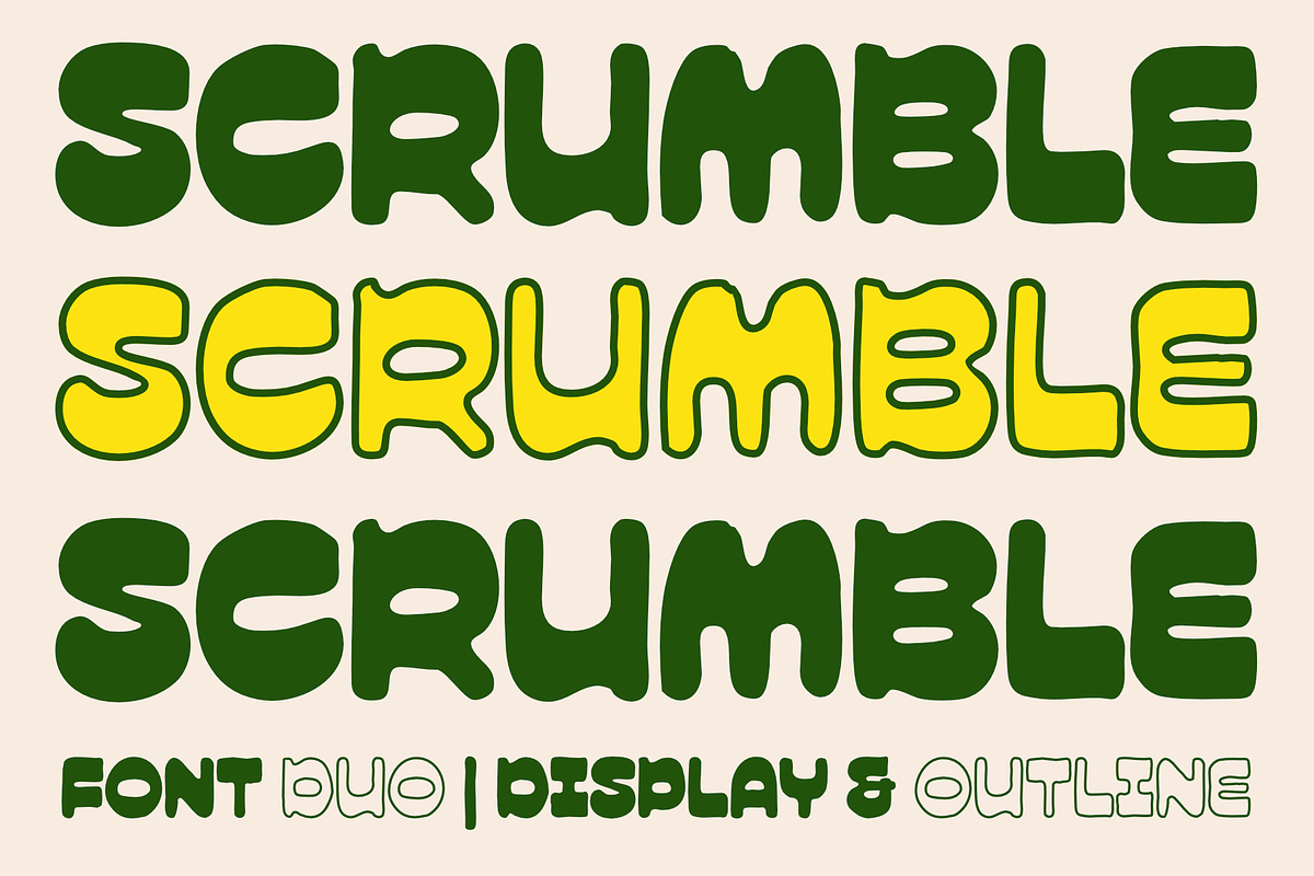 Scrumble | Playful Handwritten Font, a Handwritten Font by Griyo Type (Photo 1 of 9)