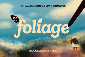 55 Foliage Procreate Brushset