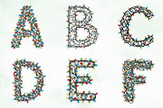 Christmas Lights Alphabet Clipart, an Illustration by Creative Art (Thumbnail 8 of 10)