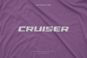 Cruiser - Modern Sport Typeface, a Sans Serif Font by Letterna