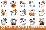 Cute Chubby Ghost Clipart Bundle, a Graphic by crative8112 (Thumbnail 1 of 7)