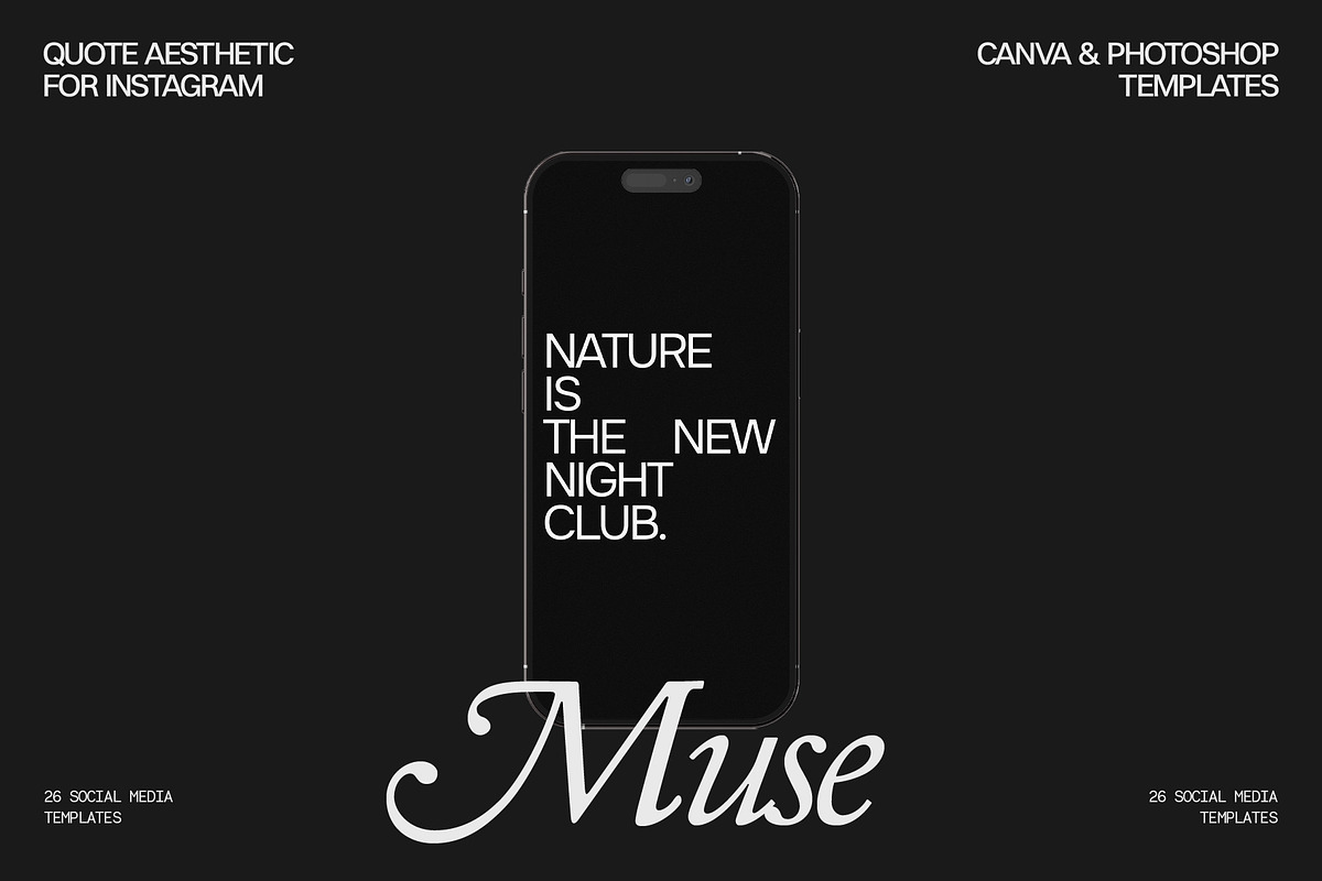 MUSE | Social Media Templates, a Social Media Template by Universo Gaia @doyougaia (Photo 2 of 8)