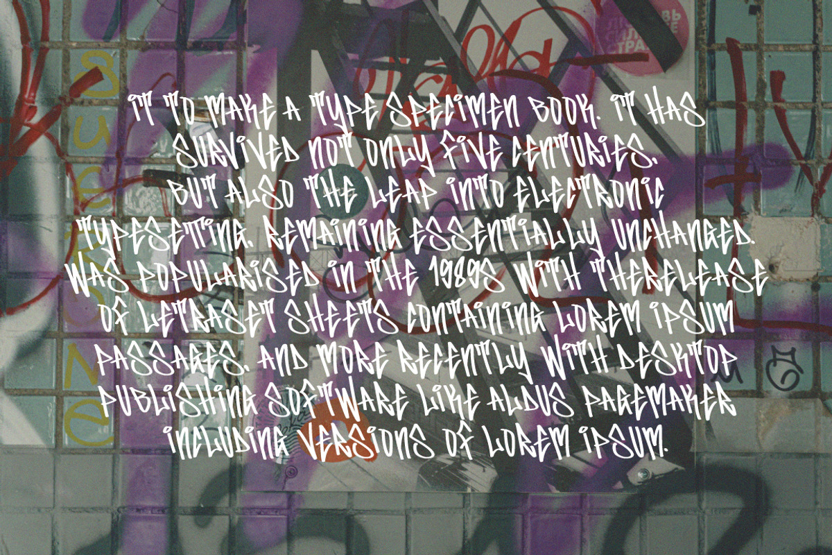 Arlians - Graffiti Font, a Handwritten Font by tebaltipislab (Photo 5 of 8)
