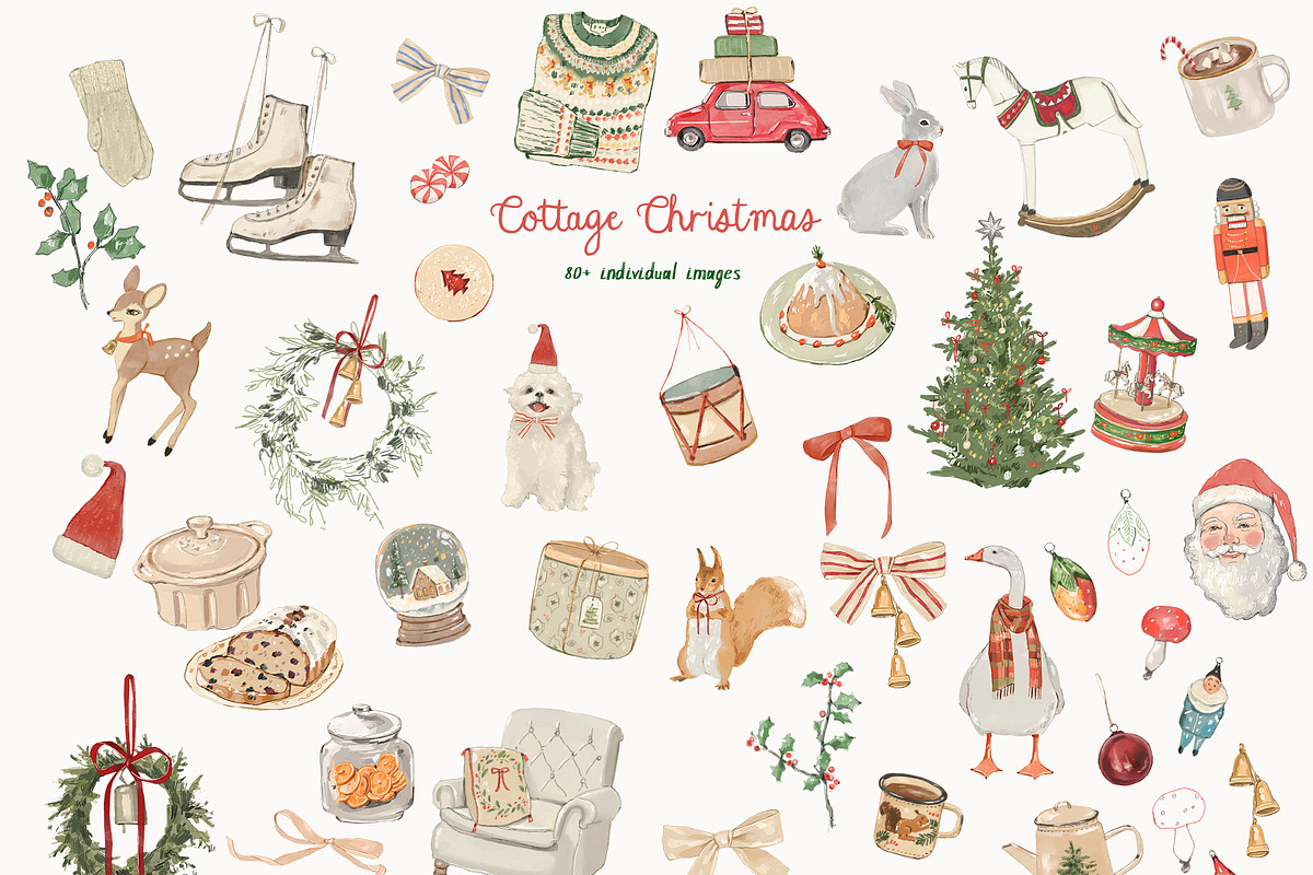 Christmas Illustrations & Templates, a Decorative Illustration by whiteheartdesign (Photo 2 of 25)