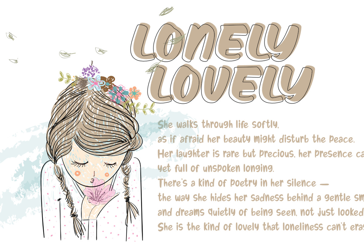 Holly Lovly - Brushed Font, a Handwritten Font by Bayuktx (Photo 6 of 10)