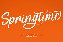 Springtime! Brush Calligraphy Font